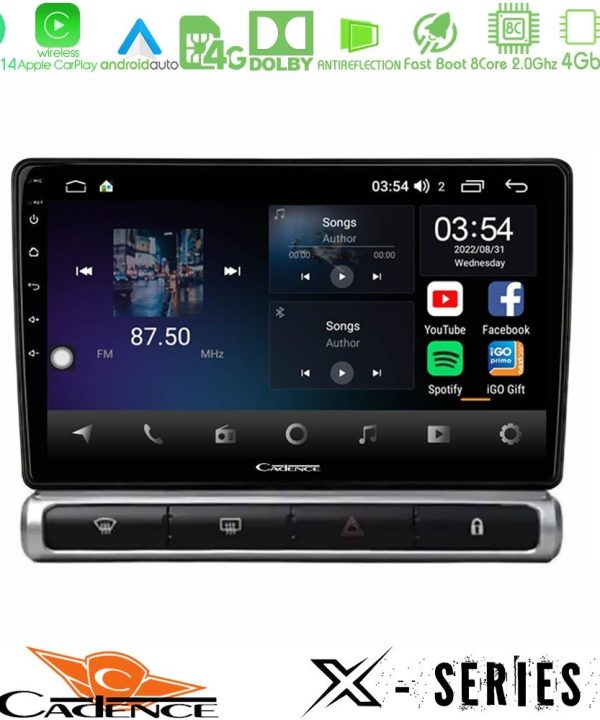 Kimpiris - Cadence X Series Citroen C3 2016-> 8core Android 14 4+64GB Navigation Multimedia Tablet 9"