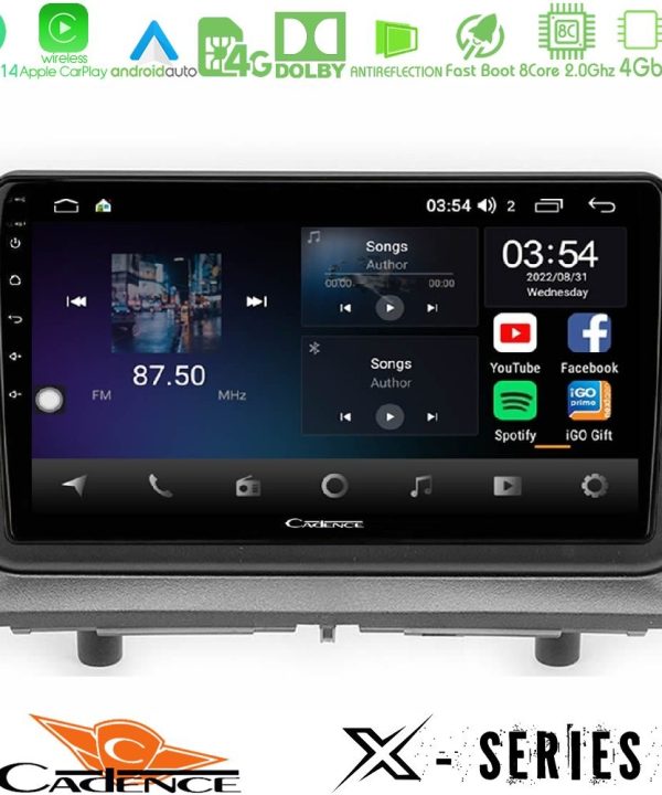 Kimpiris - Cadence X Series Dodge Nitro 2007-2011 8core Android 14 4+64GB Navigation Multimedia Tablet 9"