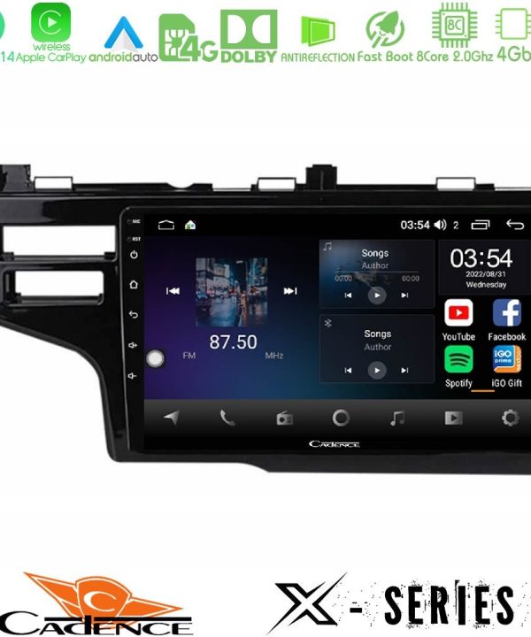 Kimpiris - Cadence X Series Honda Jazz 2013-2020 8core Android 14 4+64GB Navigation Multimedia Tablet 9"