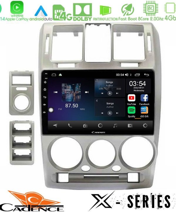 Kimpiris - Cadence X Series Hyundai Getz 2002-2009 8core Android 14 4+64GB Navigation Multimedia Tablet 9"