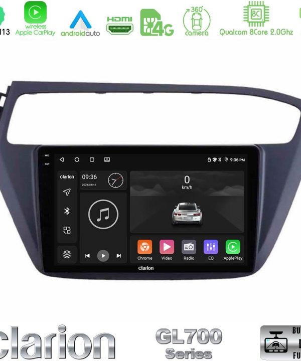 Kimpiris - Clarion GL700 Series 8Core Android13 4+64GB Hyundai i20 2018-2020 Navigation Multimedia Tablet 9" Με Carplay & Android Auto