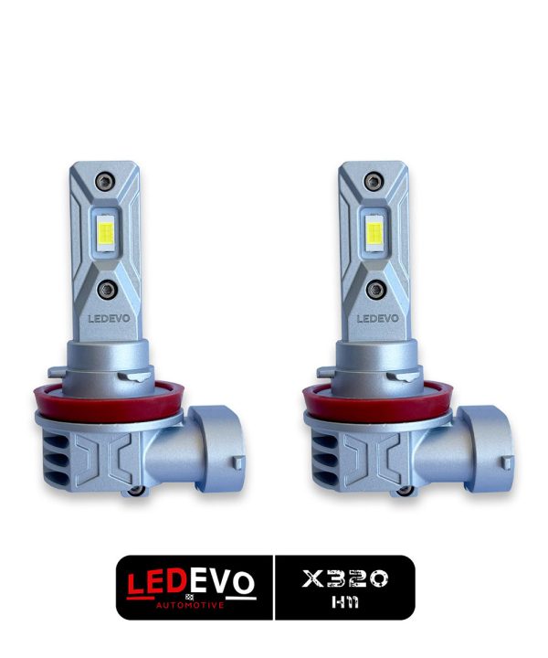 LED HEADLIGHTS H11 CANBUS 4000LM 40W 9-16V MINI DESIGN PLUG & PLAY LEDEVO X320
