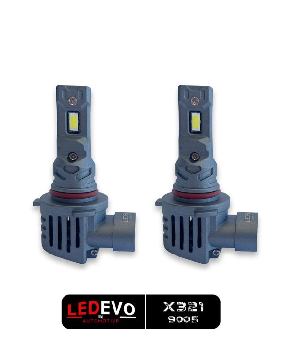LED HEADLIGHTS 9005 HB3 CANBUS 6000LM 60W 9-16V MINI DESIGN PLUG & PLAY LEDEVO X321