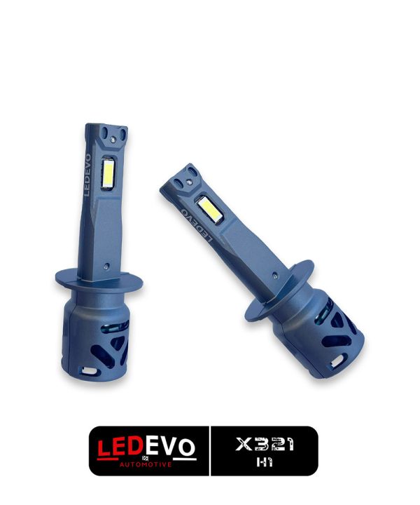 LED HEADLIGHTS H1 CANBUS 6000LM 60W 9-16V MINI DESIGN PLUG & PLAY LEDEVO X321