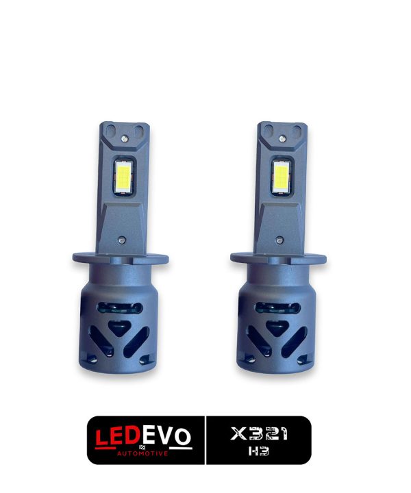 Alternative view of LED HEADLIGHTS H3 CANBUS 6000LM 60W 9-16V MINI DESIGN PLUG & PLAY LEDEVO X321