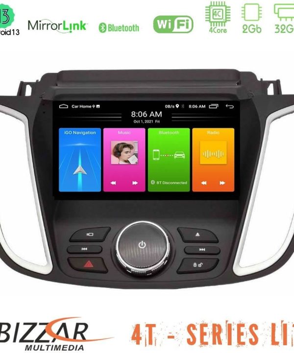 Kimpiris - Bizzar 4T Series Ford C-Max / Kuga 4Core Android13 2+32GB Navigation Multimedia Tablet 9"