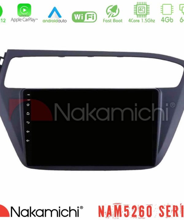 Kimpiris - Nakamichi NAM5260 Series 4Core Android12 4+64GB Hyundai i20 2018-2020 Navigation Multimedia Tablet 9" Με Carplay & Android Auto