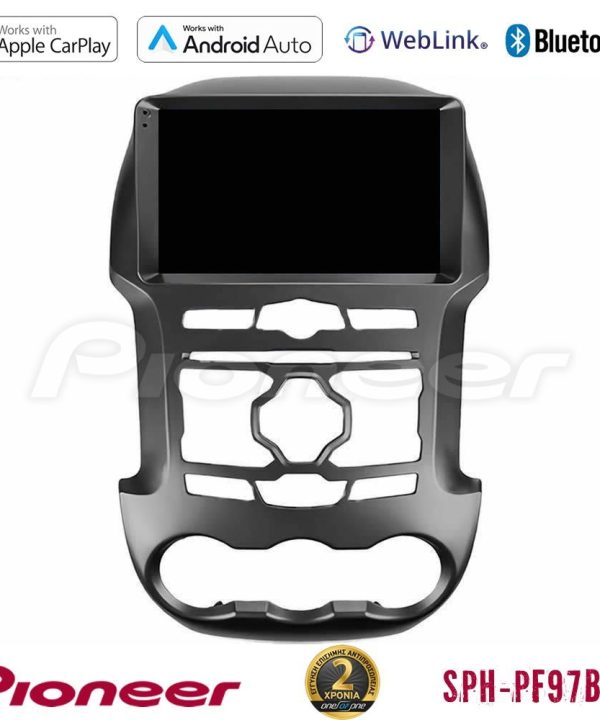 Kimpiris - Pioneer SPH-PF97BT Series    Ford Ranger 2012-2016 Multimedia Station 9" (Tablet Style) Με Carplay & Android Auto