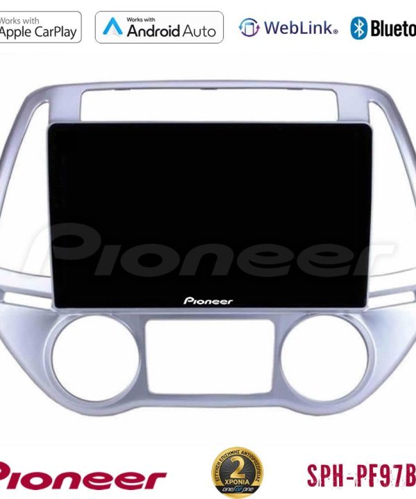 Kimpiris - Pioneer SPH-PF97BT Series    Hyundai i20 2012-2014 Multimedia Station 9" (Tablet Style) Με Carplay & Android Auto