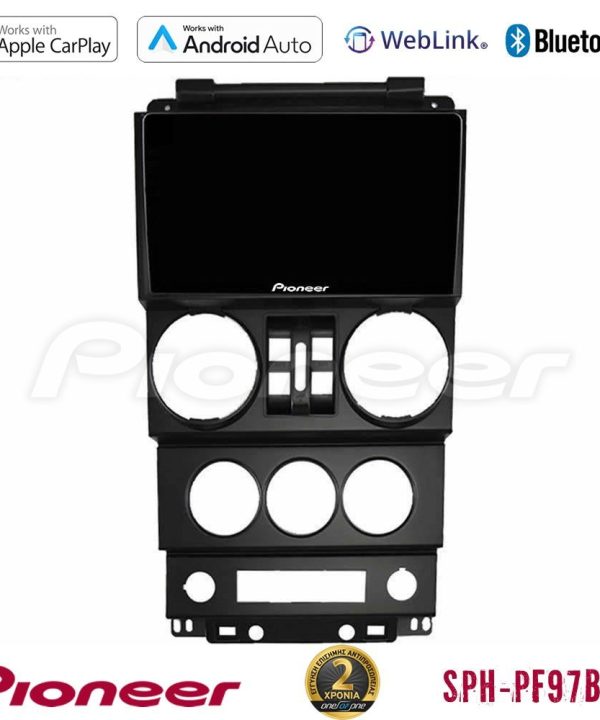 Kimpiris - Pioneer SPH-PF97BT Series    Jeep Wrangler 2008-2010 Multimedia Station 9" (Tablet Style) Με Carplay & Android Auto