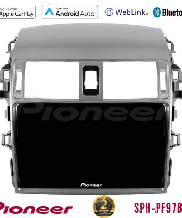 Kimpiris - Pioneer SPH-PF97BT Series    Toyota Corolla 2008-2010 Multimedia Station 9" (Tablet Style) Με Carplay & Android Auto