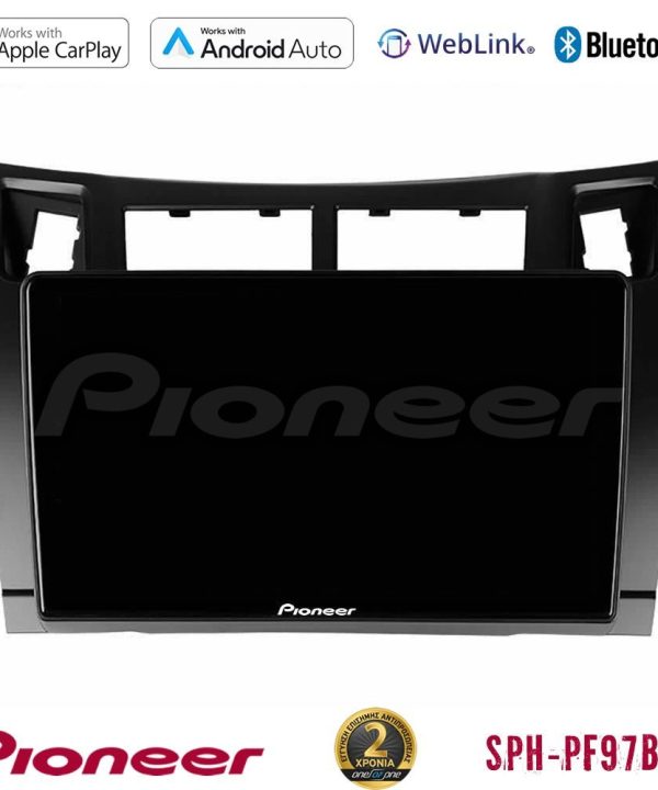 Kimpiris - Pioneer SPH-PF97BT Series    Toyota Yaris Multimedia Station 9" (Tablet Style) (Μαύρο Χρώμα) Με Carplay & Android Auto