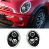 Kimpiris - Μπροστινά Φανάρια Set Για Mini Cooper (R50/52/53) 01-06 Angel Eyes Μαύρα H1/H1 JunYan