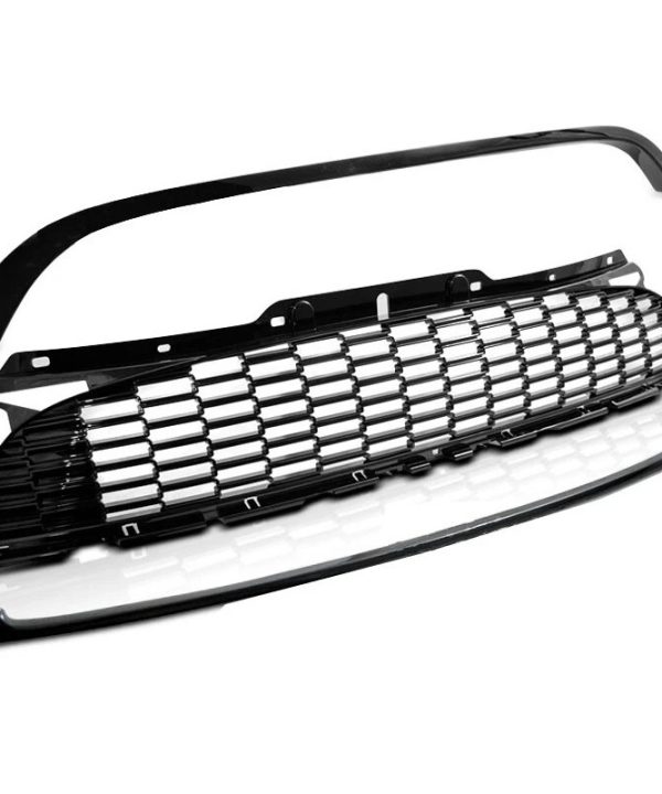 Kimpiris - Μάσκα Για Mini Cooper 10-14 R56 / R57 / R55 Standard Version Κυψελωτή Γυαλιστερή Μαύρη 3 Τεμάχια