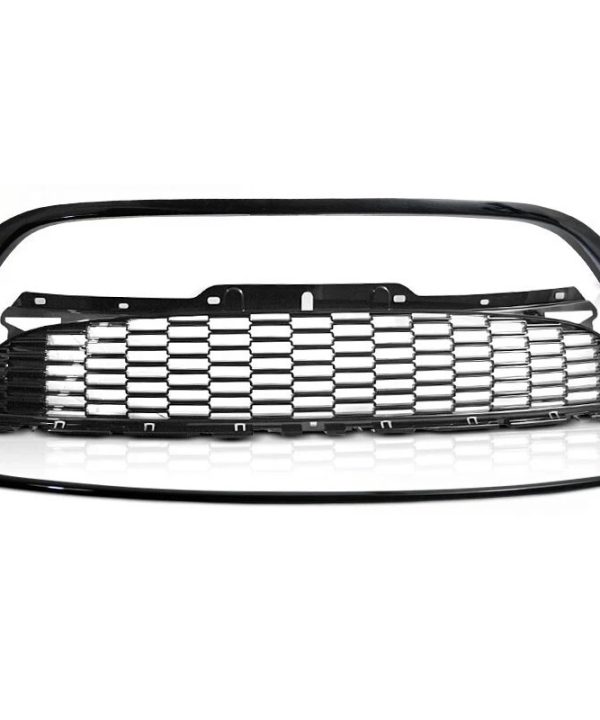 Alternative view of Μάσκα Για Mini Cooper 10-14 R56 / R57 / R55 Standard Version Κυψελωτή Γυαλιστερή Μαύρη 3 Τεμάχια
