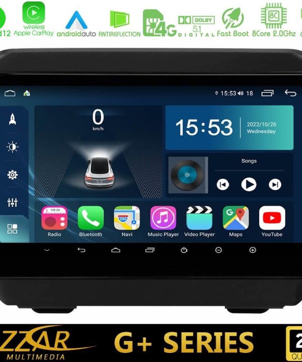 Kimpiris - Bizzar G+ Series Jeep Wrangler 2018-> 8core Android12 6+128GB Navigation Multimedia Tablet 9"