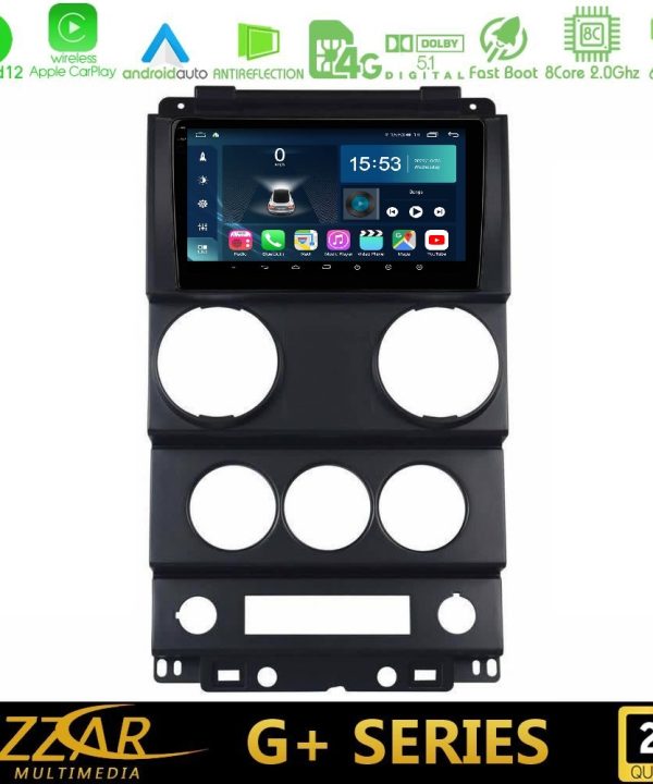 Kimpiris - Bizzar G+ Series Jeep Wrangler 2008-2010 8core Android12 6+128GB Navigation Multimedia Tablet 9"