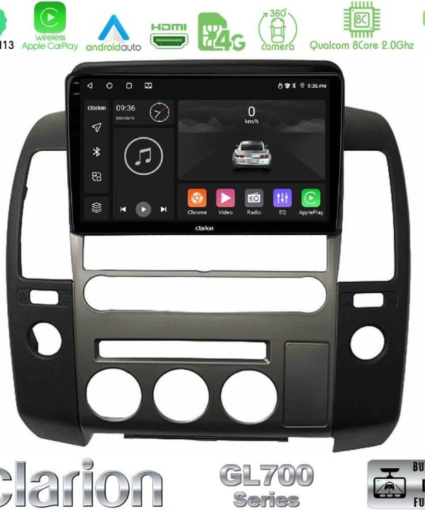 Kimpiris - Clarion GL700 Series 8Core Android13 4+64GB Nissan Navara / Pathfinder 2006-2012 (με εργ.οθόνη) Navigation Multimedia Tablet 9" Με Carplay & Android Auto