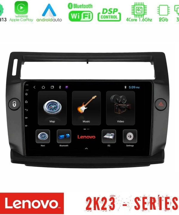 Kimpiris - Lenovo Car Pad Citroen C4 2004-2010 4Core Android 13 2+32GB Navigation Multimedia Tablet 9"