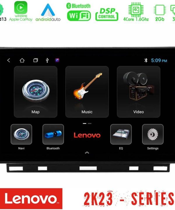 Kimpiris - Lenovo Car Pad Renault Clio 5 2020-2024 4Core Android 13 2+32GB Navigation Multimedia Tablet 9"