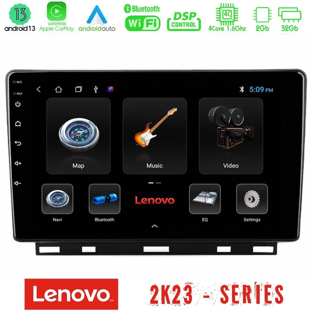Kimpiris - Lenovo Car Pad Renault Clio 5 2020-2024 4Core Android 13 2+32GB Navigation Multimedia Tablet 9"