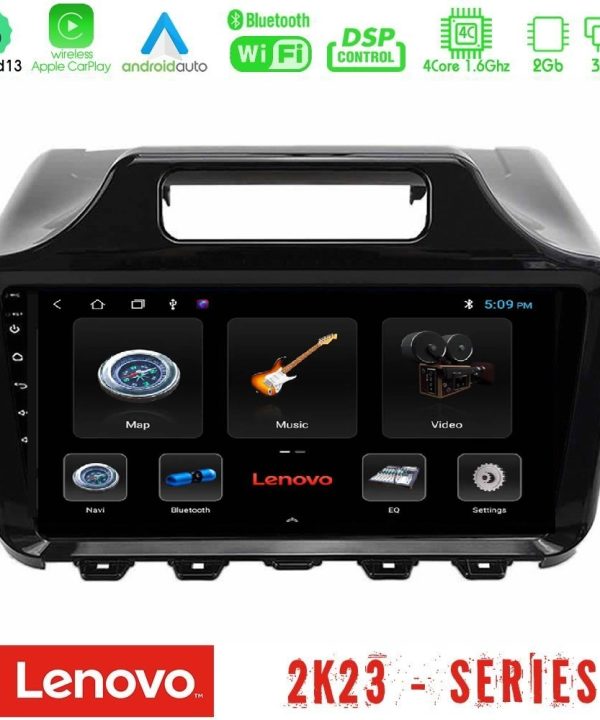 Kimpiris - Lenovo Car Pad Toyota iQ 2008 – 2015 4Core Android 13 2+32GB Navigation Multimedia Tablet 9"