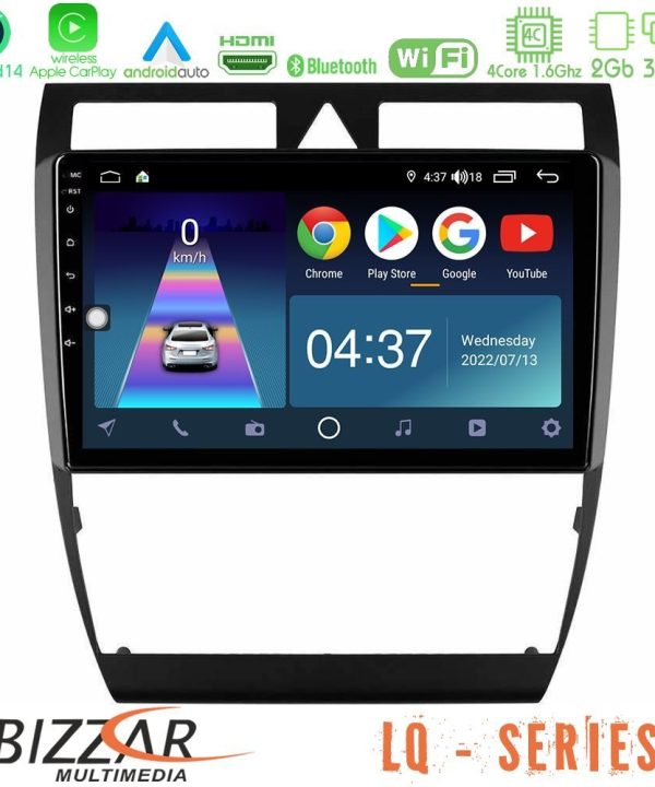 Kimpiris - Bizzar LQ Series 4Core Android14 2+32GB Audi A6 (C5) 1997-2004 Navigation Multimedia Tablet 9" Με Carplay & Android Auto