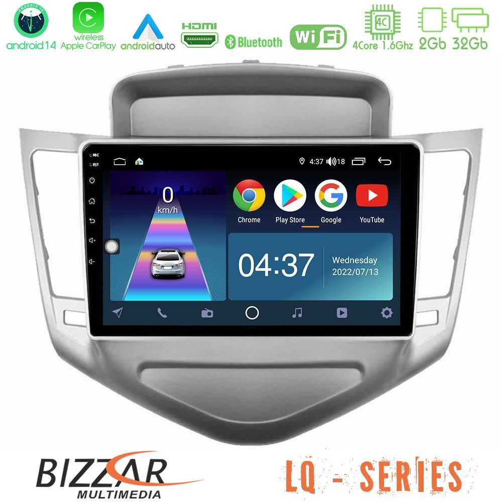 Kimpiris - Bizzar LQ Series 4Core Android14 2+32GB Chevrolet Cruze 2009-2012 Navigation Multimedia Tablet 9" Με Carplay & Android Auto