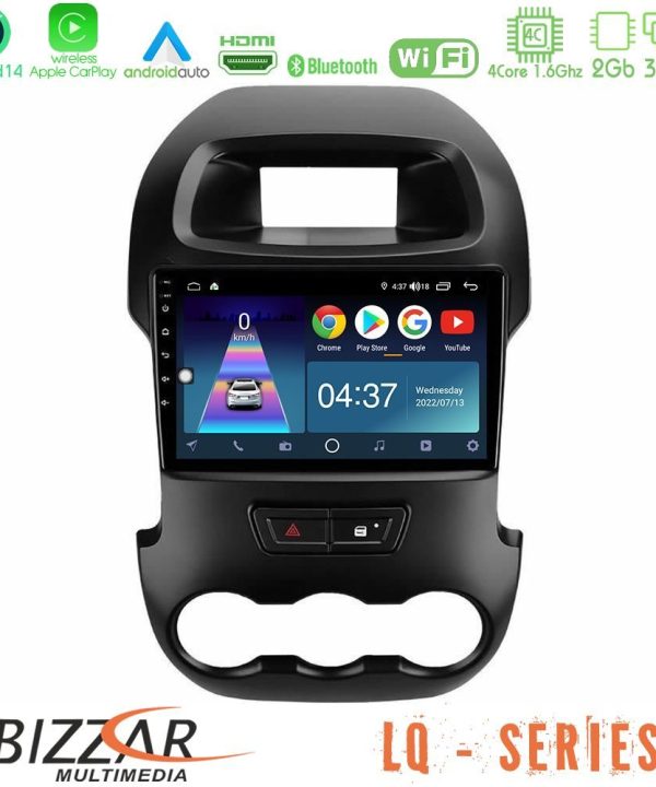 Kimpiris - Bizzar LQ Series 4Core Android14 2+32GB Ford Ranger 2012-2016 Navigation Multimedia Tablet 9" Με Carplay & Android Auto