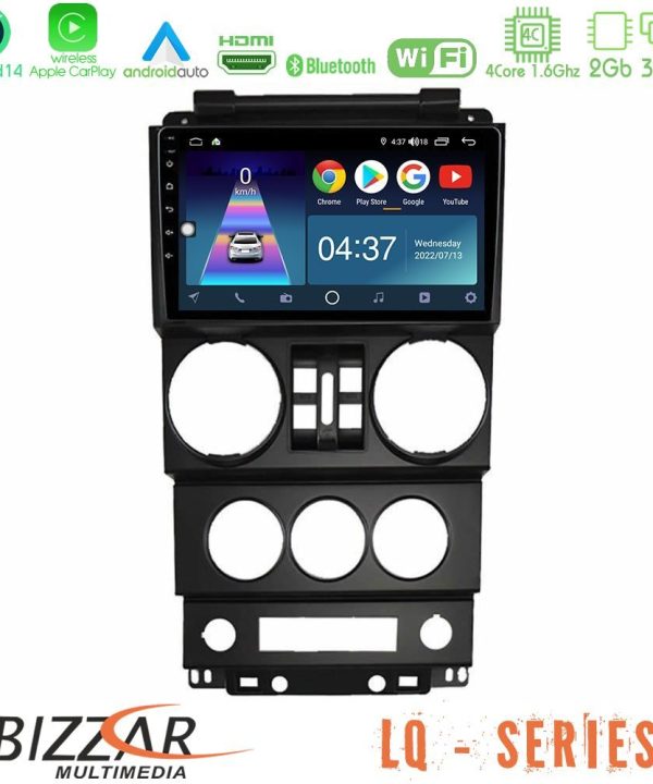 Kimpiris - Bizzar LQ Series 4Core Android14 2+32GB Jeep Wrangler 2008-2010 Navigation Multimedia Tablet 9" Με Carplay & Android Auto