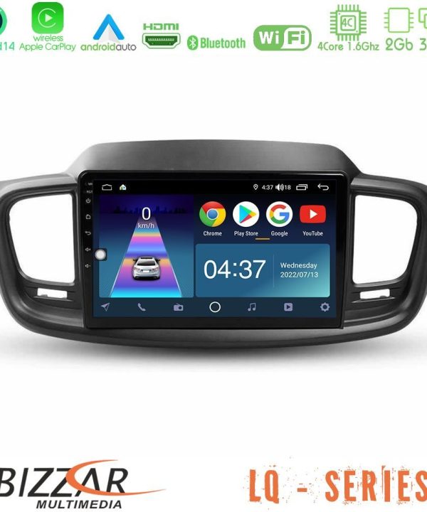 Kimpiris - Bizzar LQ Series 4Core Android14 2+32GB Kia Sorento 2018-2021 Navigation Multimedia Tablet 9" Με Carplay & Android Auto