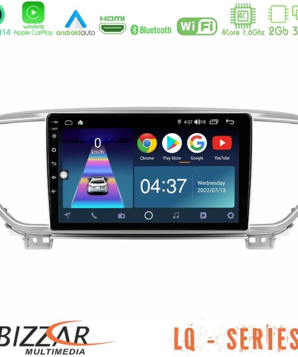 Kimpiris - Bizzar LQ Series 4Core Android14 2+32GB Kia Sportage 2018-2021 Navigation Multimedia Tablet 9" Με Carplay & Android Auto