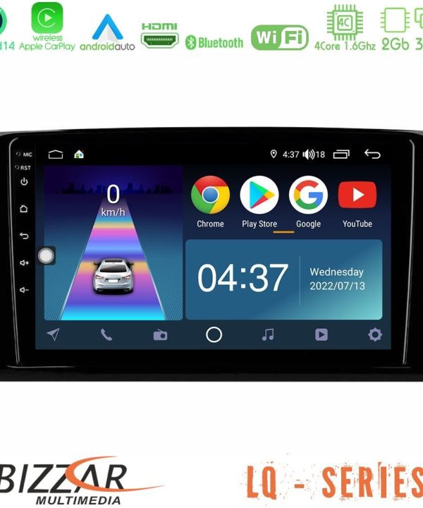 Kimpiris - Bizzar LQ Series 4Core Android14 2+32GB Mercedes ML/GL Class Navigation Multimedia Tablet 9" Με Carplay & Android Auto