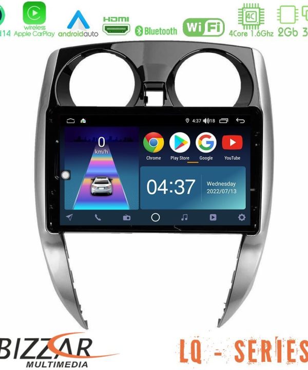 Kimpiris - Bizzar LQ Series 4Core Android14 2+32GB Nissan Note 2013-2018 Navigation Multimedia Tablet 10" Με Carplay & Android Auto