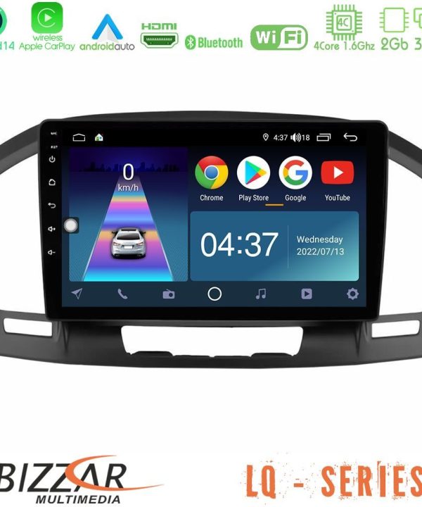 Kimpiris - Bizzar LQ Series 4Core Android14 2+32GB Opel Insignia 2008-2013 Navigation Multimedia Tablet 9" Με Carplay & Android Auto
