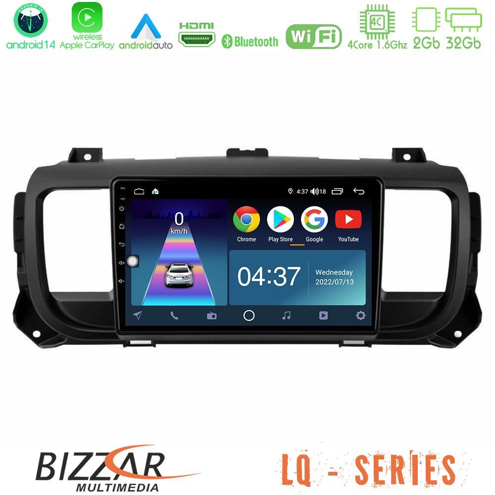 Kimpiris - Bizzar LQ Series 4Core Android14 2+32GB Citroen/Peugeot/Opel/Toyota Navigation Multimedia Tablet 9" Με Carplay & Android Auto