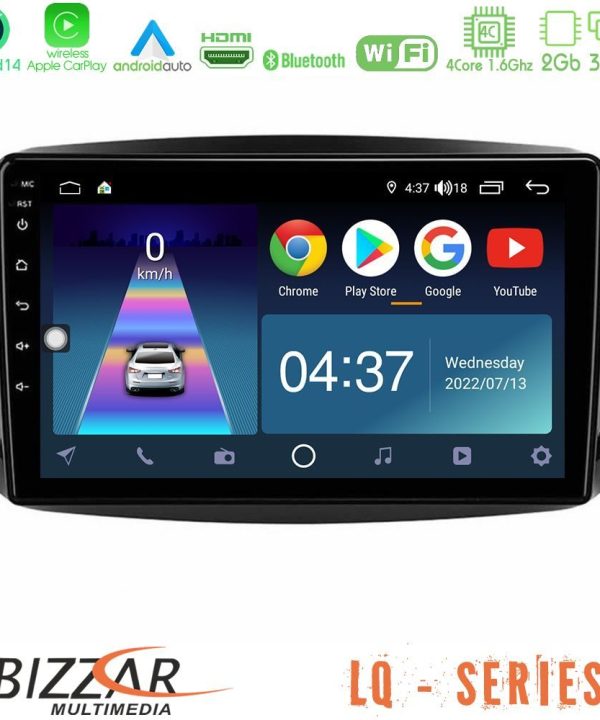 Kimpiris - Bizzar LQ Series 4Core Android14 2+32GB Smart 453 Navigation Multimedia Tablet 9" Με Carplay & Android Auto