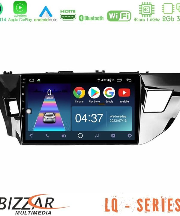 Kimpiris - Bizzar LQ Series 4Core Android14 2+32GB Toyota Corolla 2014-2016 Navigation Multimedia Tablet 9" Με Carplay & Android Auto
