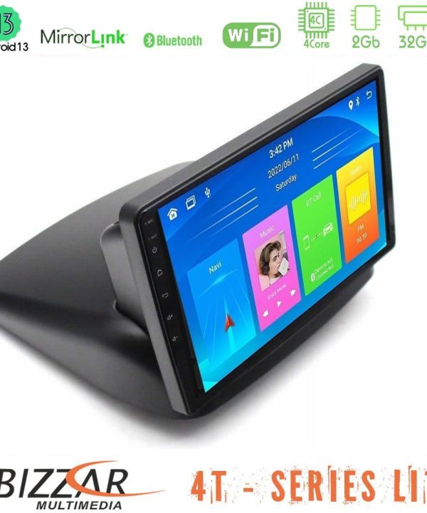 Kimpiris - Bizzar 4T Series Fiat Doblo 2002 – 2009 4Core Android13 2+32GB Navigation Multimedia Tablet 9"
