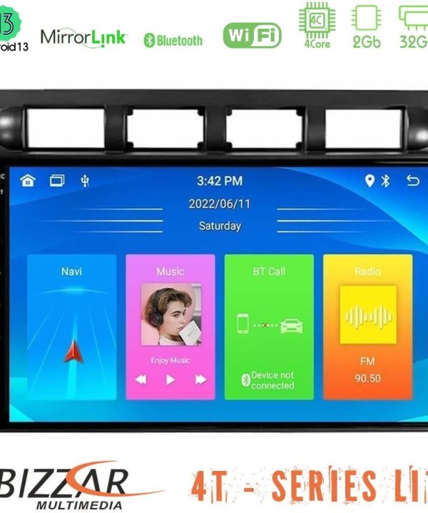 Kimpiris - Bizzar 4T Series Kia Picanto 2004-2007 4Core Android13 2+32GB Navigation Multimedia Tablet 9"