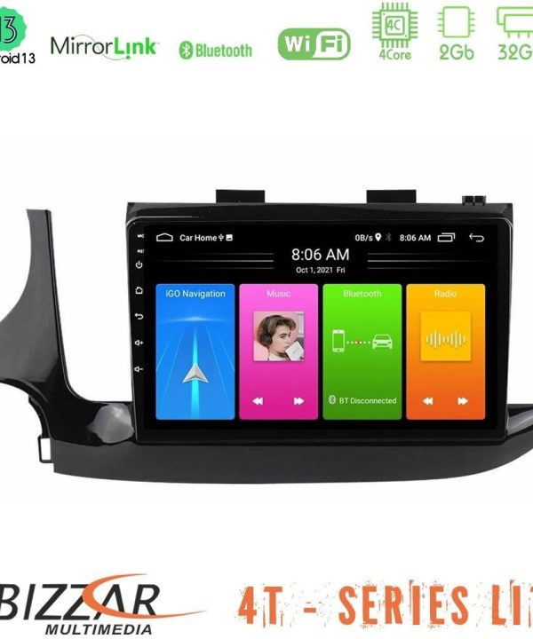 Kimpiris - Bizzar 4T Series Opel Mokka 2016-2020 4Core Android13 2+32GB Navigation Multimedia Tablet 9"