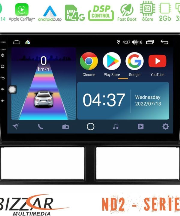 Kimpiris - Bizzar ND2 Series 8Core Android14 2+32GB  Jeep Grand Cherokee 1999-2004 Navigation Multimedia Tablet 9" Με Carplay & Android Auto