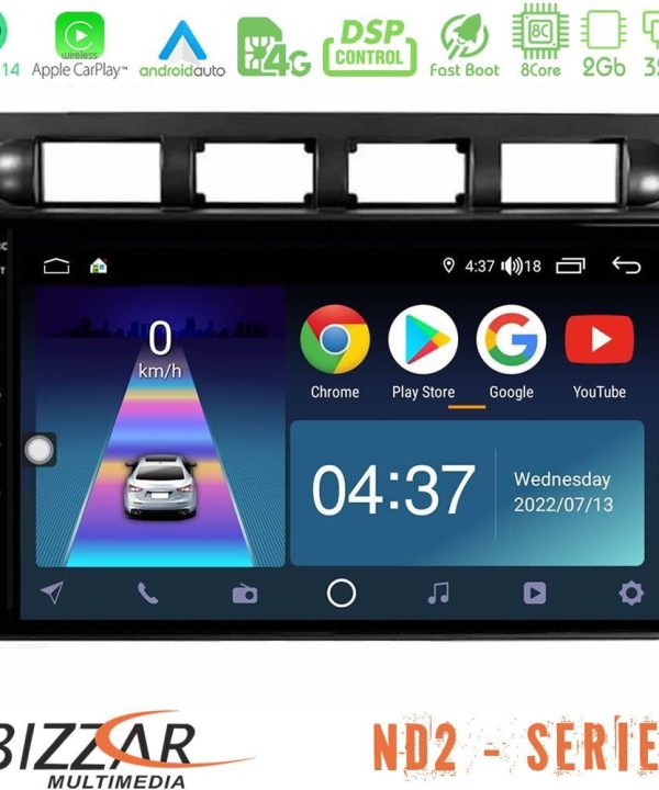 Kimpiris - Bizzar ND2 Series 8Core Android14 2+32GB  Kia Picanto 2004-2007 Navigation Multimedia Tablet 9" Με Carplay & Android Auto
