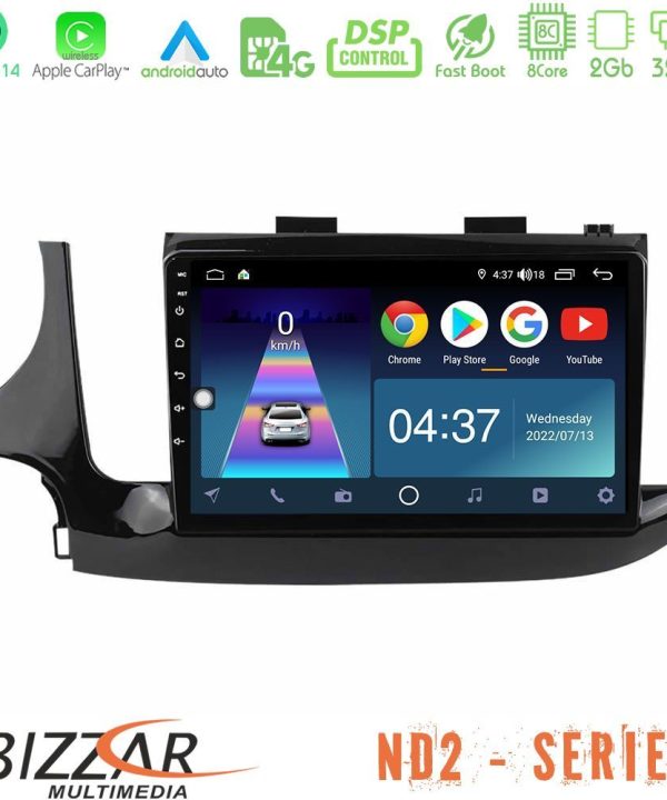 Kimpiris - Bizzar ND2 Series 8Core Android14 2+32GB  Opel Mokka 2016-2020 Navigation Multimedia Tablet 9" Με Carplay & Android Auto