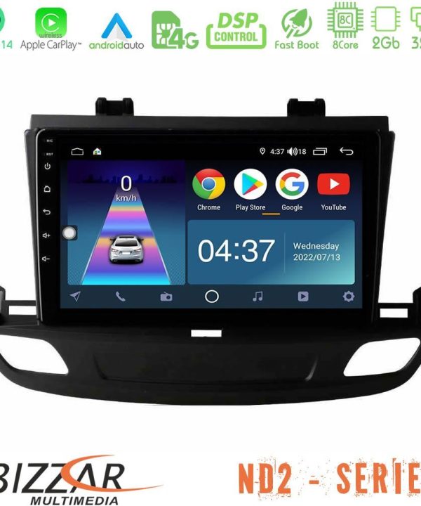 Kimpiris - Bizzar ND2 Series 8Core Android14 2+32GB  Opel Insignia 2 2017-2020 Navigation Multimedia Tablet 9"  Με Carplay & Android Auto