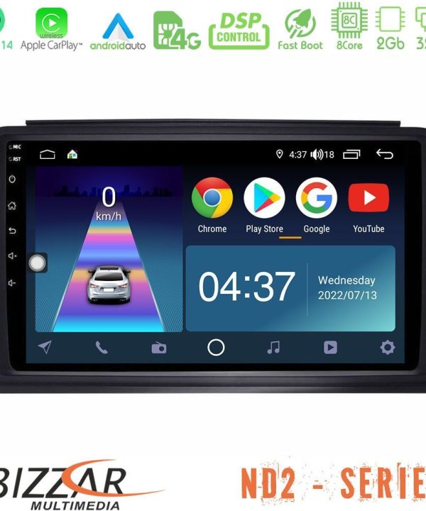 Kimpiris - Bizzar ND2 Series 8Core Android14 2+32GB  Smart 451 Navigation Multimedia Tablet 9" Με Carplay & Android Auto