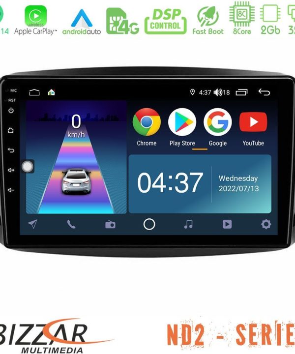 Kimpiris - Bizzar ND2 Series 8Core Android14 2+32GB  Smart 453 Navigation Multimedia Tablet 9" Με Carplay & Android Auto