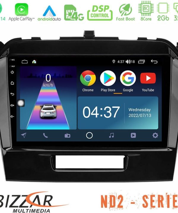 Kimpiris - Bizzar ND2 Series 8Core Android14 2+32GB  Suzuki Vitara 2015-2021 Navigation Multimedia Tablet 9" Με Carplay & Android Auto