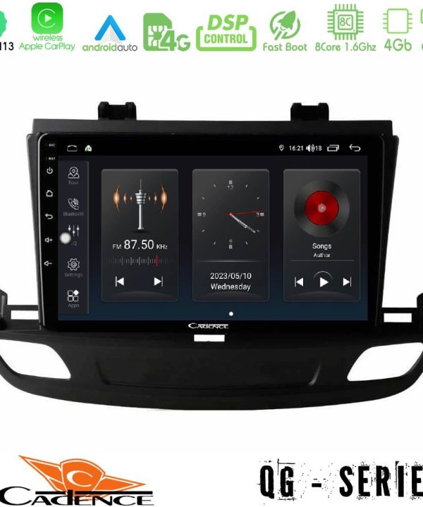 Kimpiris - Cadence QG Series 8Core Android13 4+64GB Opel Insignia 2 2017-2020 Navigation Multimedia Tablet 9"