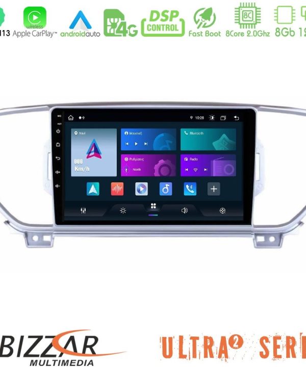 Kimpiris - Bizzar Ultra Series Kia Sportage 2016-2018 8core Android13 8+128GB Navigation Multimedia Tablet 9"